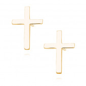 Cercei cruce argint placat cu aur galben DiAmanti R0219E_G-DIA